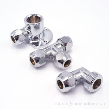 Chrome Brass Pneumatic Fittings